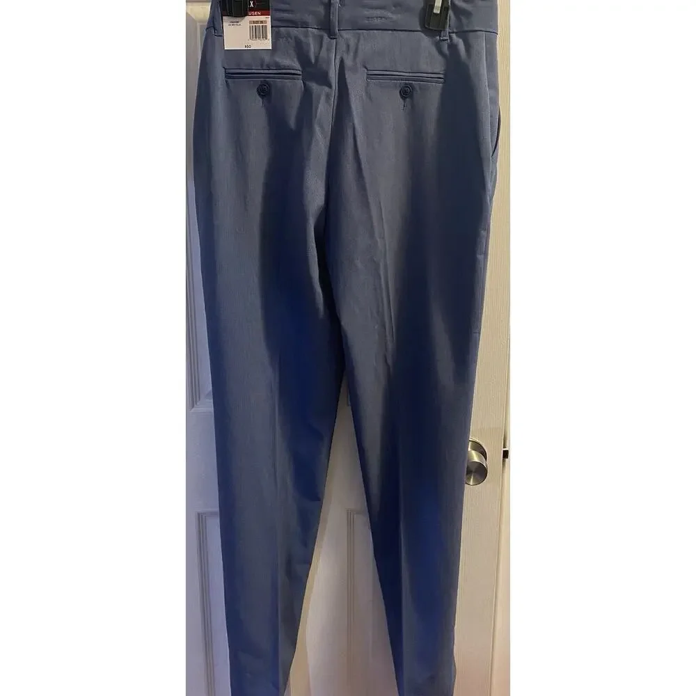 Van Heusen Flex Boys Size 20 Regular Fit Blue Dress Pants and Slacks‎ NWT